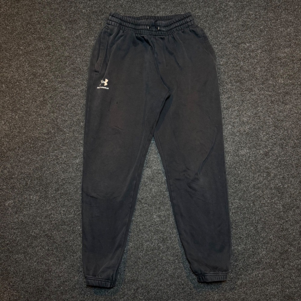 Under Armour Mens Rival Fleece Joggers Dark Gray Sweatpants Size Medium